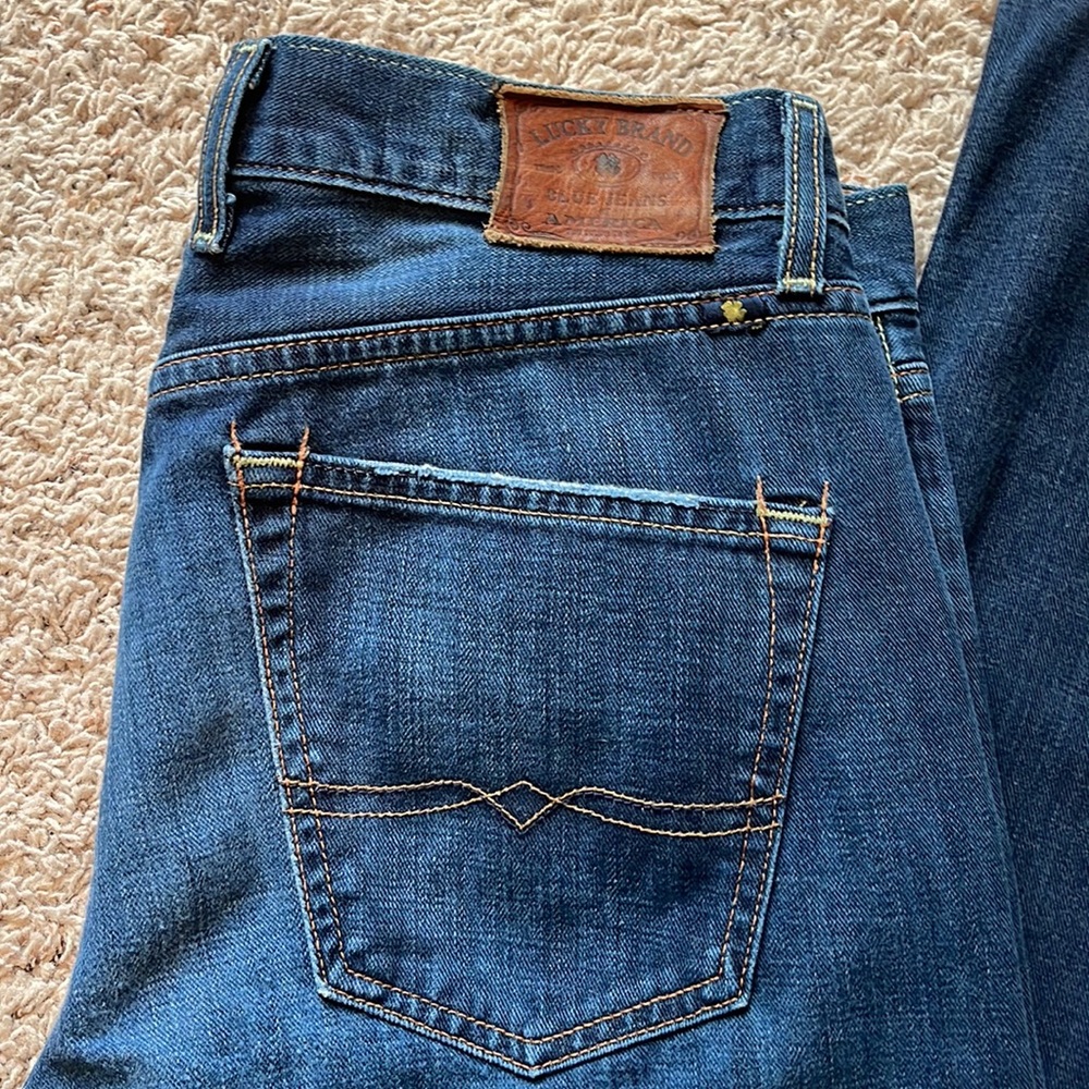 Mens Lucky Brand Jean Boot Size 33 x 34
